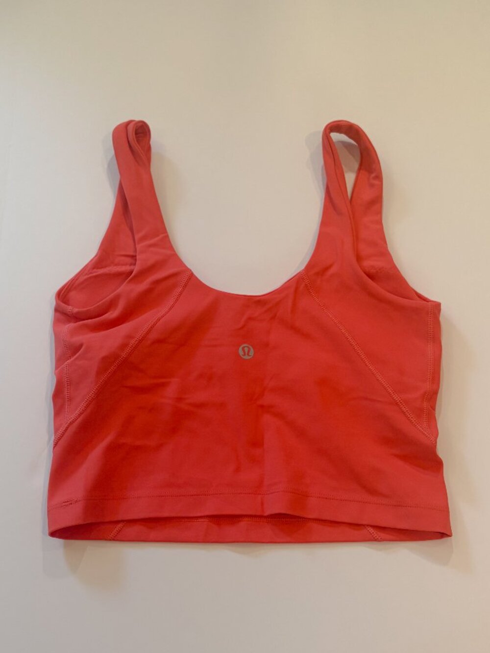 Lululemon Align Tank Top Coral Built-In Bra Women’s Size 4